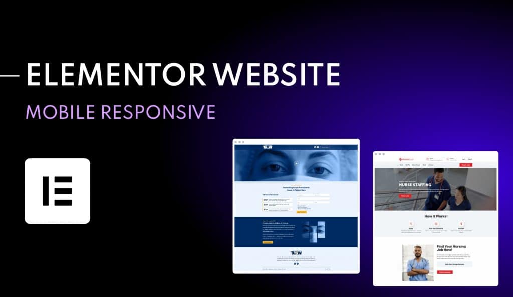 design or revamp a responsive elementor pro website@2x