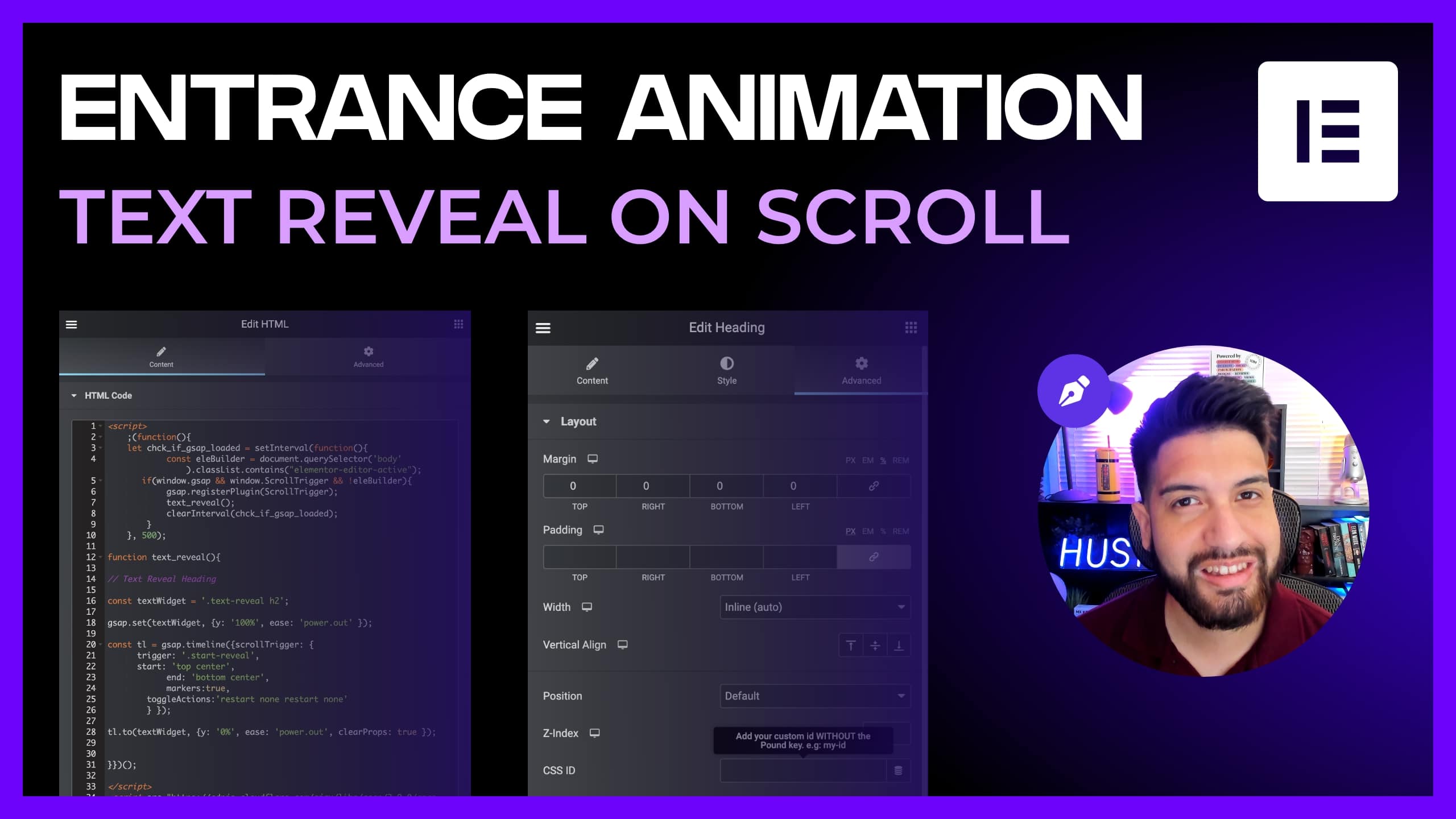 Elementor Entrance Animation On Scroll Using GSAP - Uriel Soto