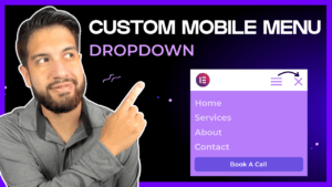 custom mobile menu dropdown