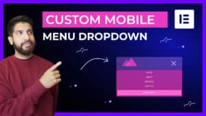 Elementor Custom Mobile Dropdown menu using containers