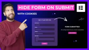 Hide form on submit in Elementor1